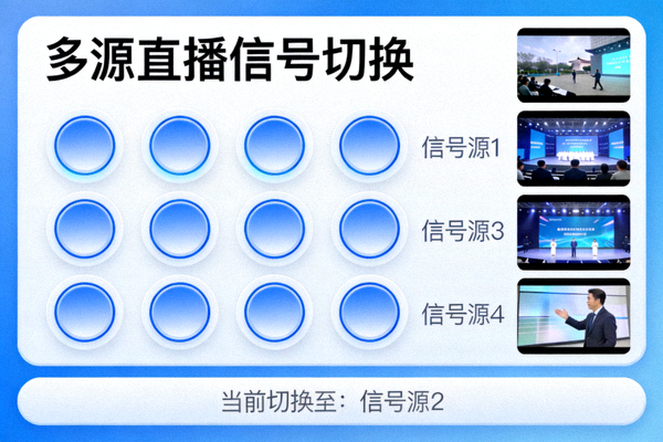 多源直播信号切换功能展示界面图